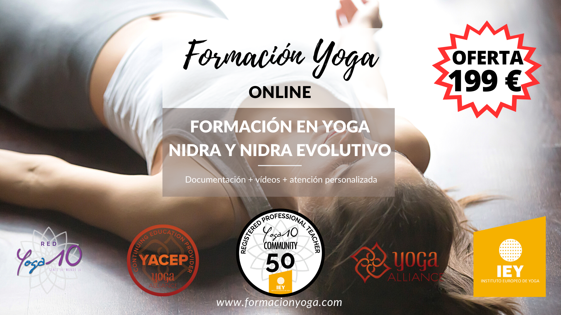FORMACIÓN EN YOGA NIDRA y NIDRA EVOLUTIVO ONLINE. 199€ - Formación Yoga